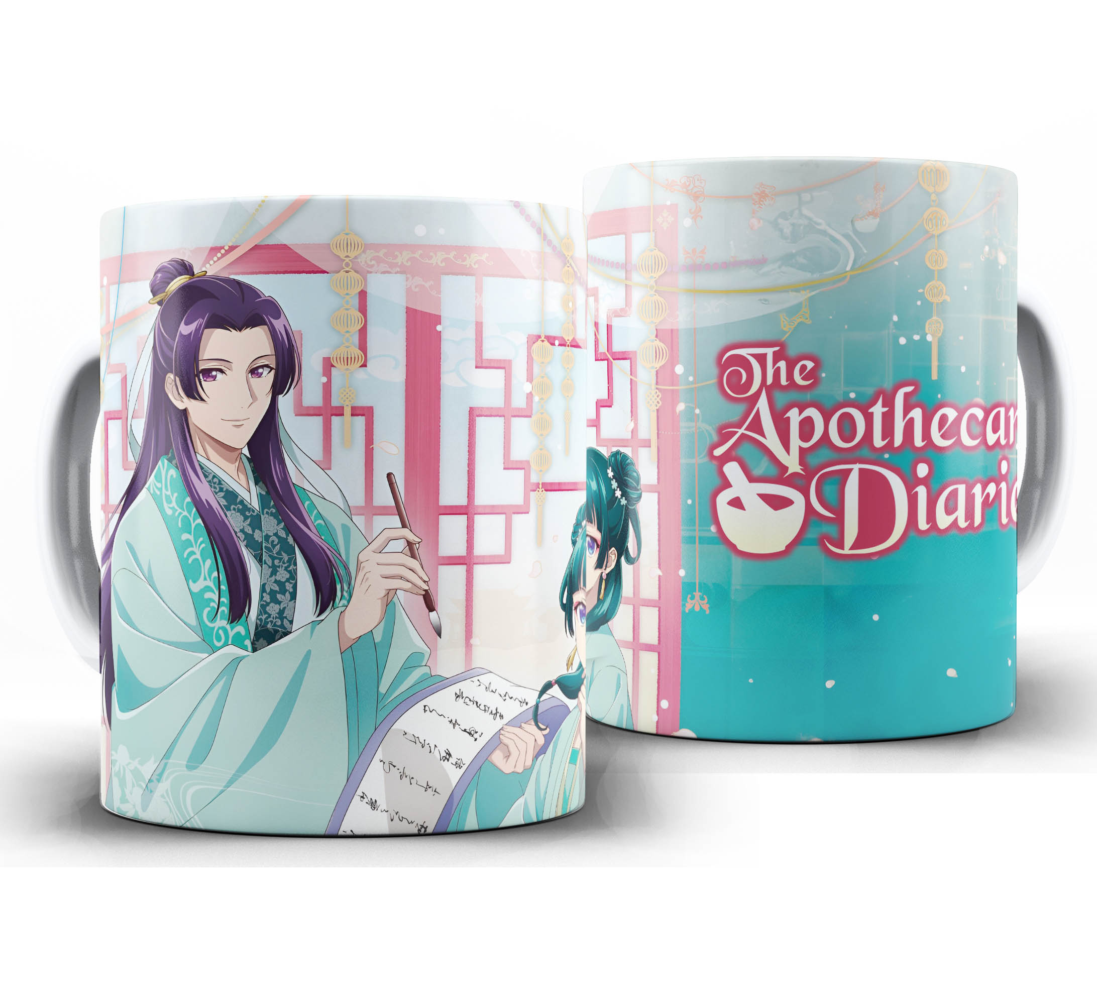 Caneca Anime - Diario de Uma Apotecaria W17 - Mestre Jinshi e Apotecaria